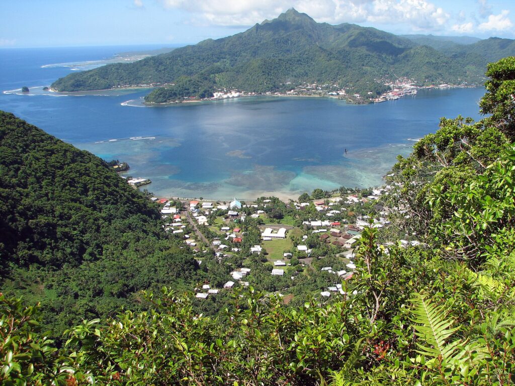 Pago Pago Harbor on Tutuila Island, American Samoa