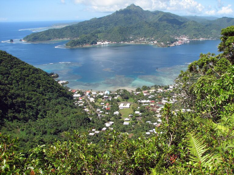 Pago Pago Harbor on Tutuila Island, American Samoa