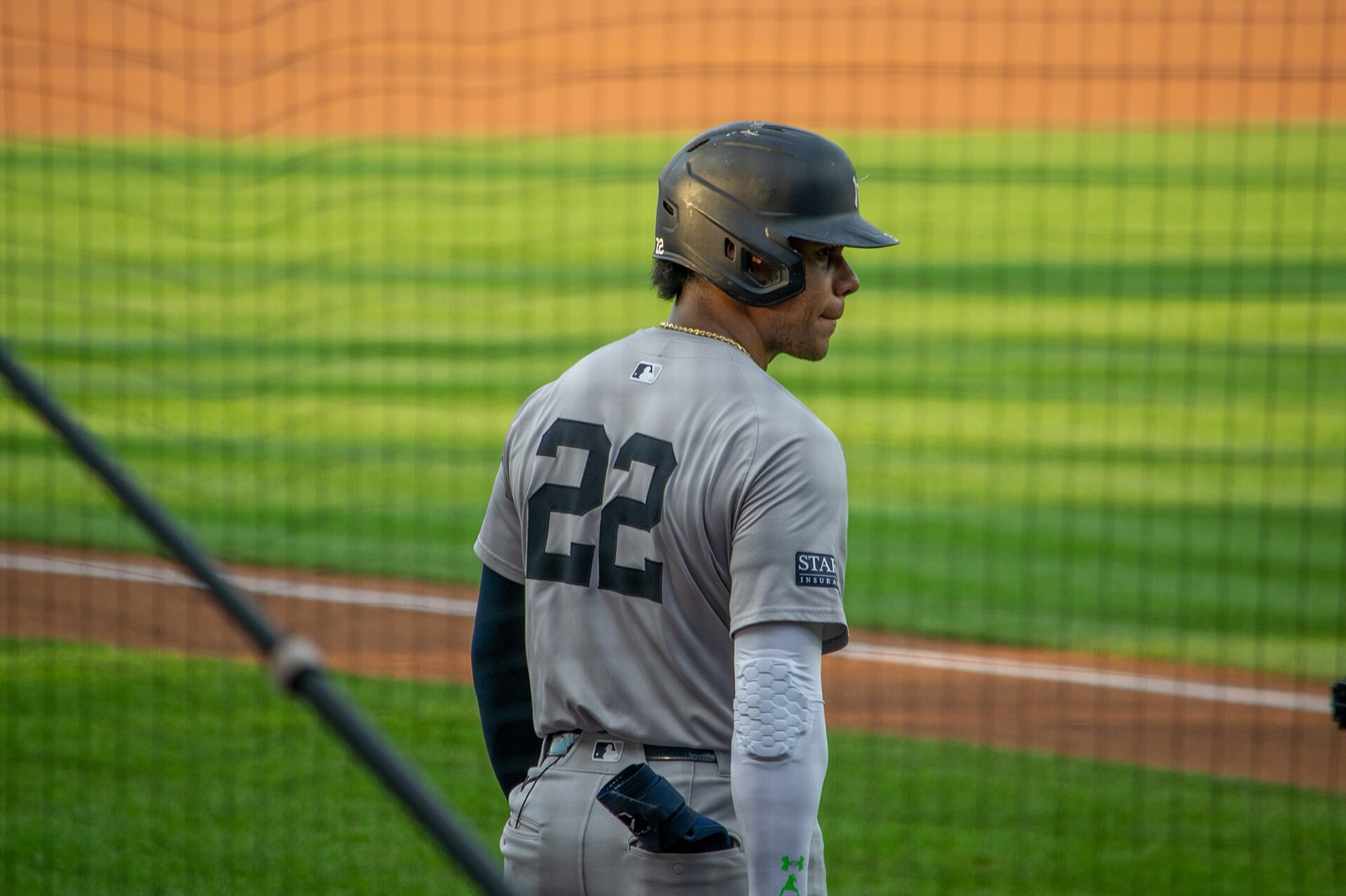 Juan Soto with the New York Yankees in August 2024